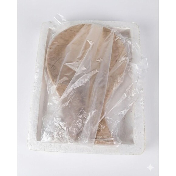 Beige Marble Spoon Rest, Natural Tan Utensil Holder, Christmas Housewarming Gift - Picture 11 of 12